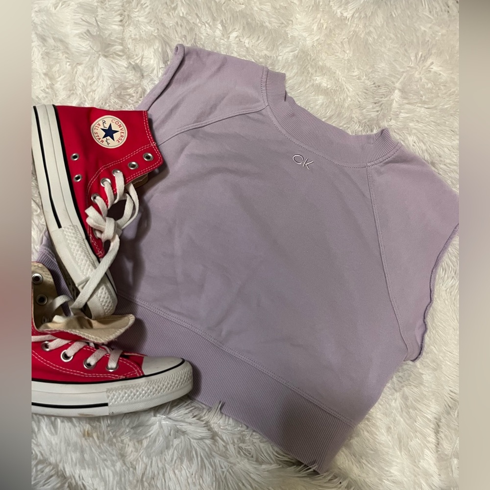 Calvin Klein Performance Cropped Workout Top - image 1